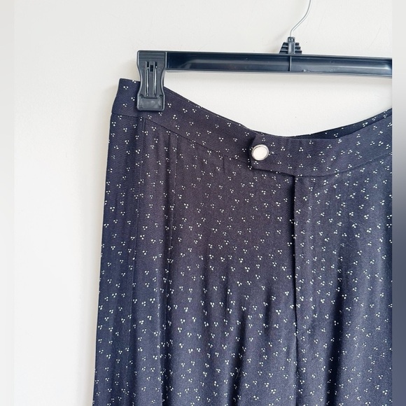 ANTHROPOLOGIE Skirted Wide Leg Cropped Trousers in Black Size 4 - Picture 5 of 8